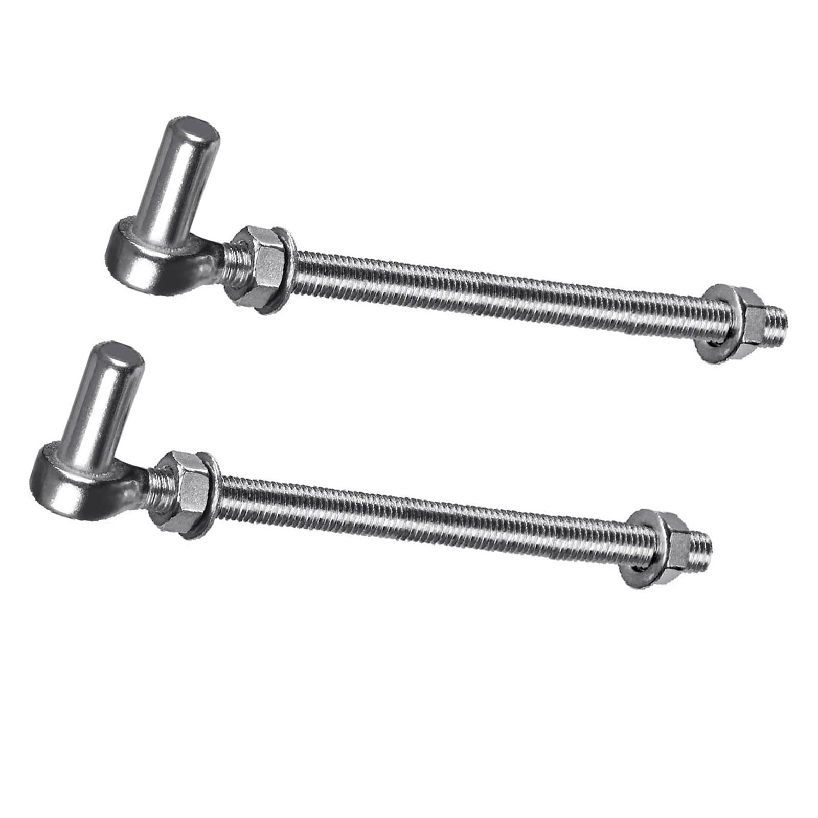Pair Steel J Bolts Post Hinges Heavy Duty Gate Hinges Rustproof Door Hinges Corrosions Door Hinges For Outdoor Gate