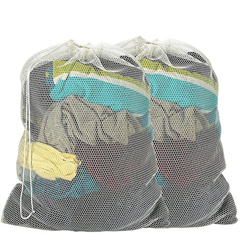Aipark Lot de 2 Filet à Linge Sac de Lavage Super Grande Capacité Très Résistant et Protecteur Spécialement Conçu pour les Usines, les Collèges, les Dortoirs et les Appartements (61cm *91cm)
