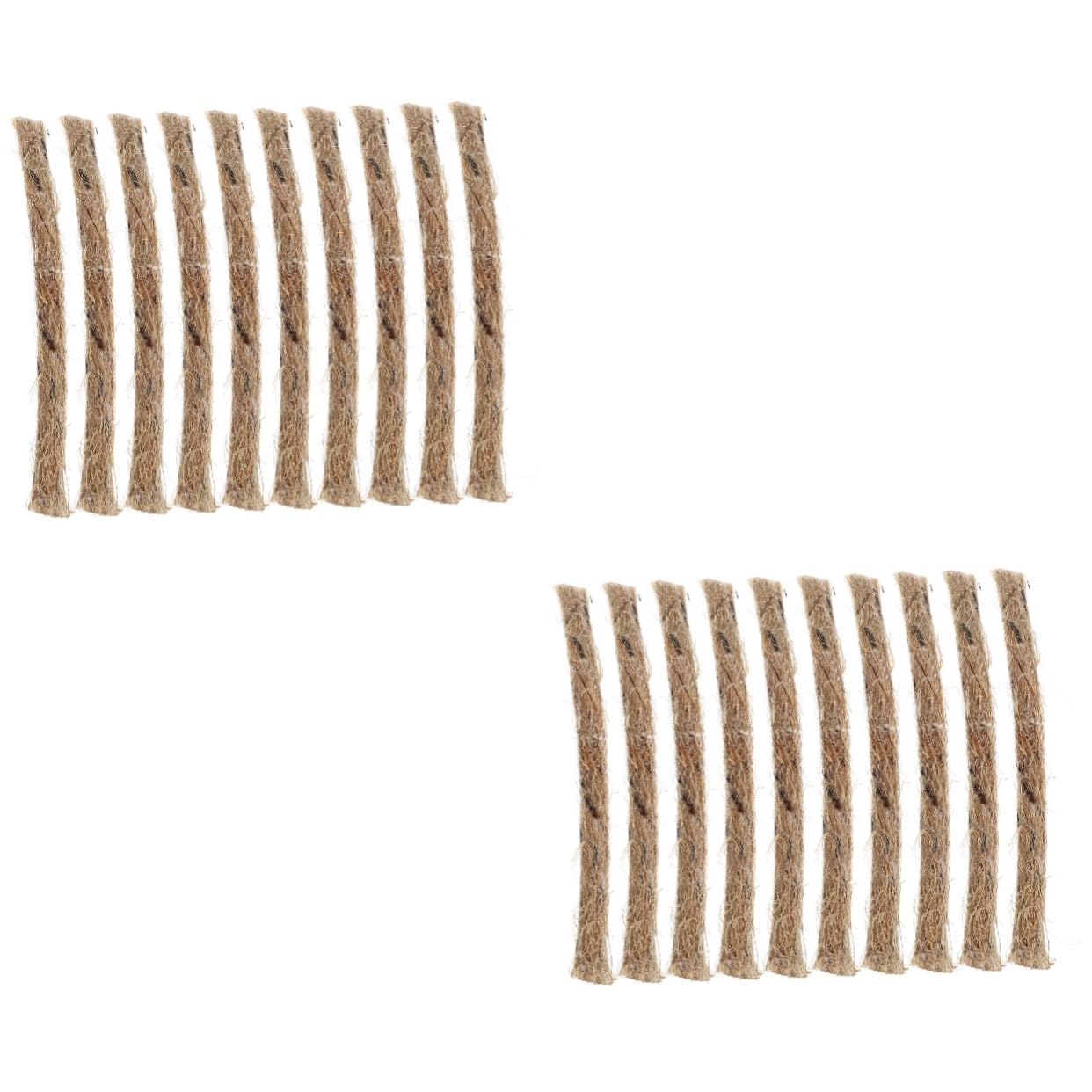 balacoo 2sets Survival Fire Starter Rope Fire Rod Essential for Camping Outdoor Adventures 20pcs*2