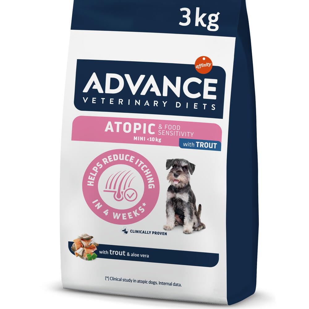 Advance Veterinary Diets Atopic Mini | Dry Food for Small breed Adult Dogs | Reduces itching | 3kg
