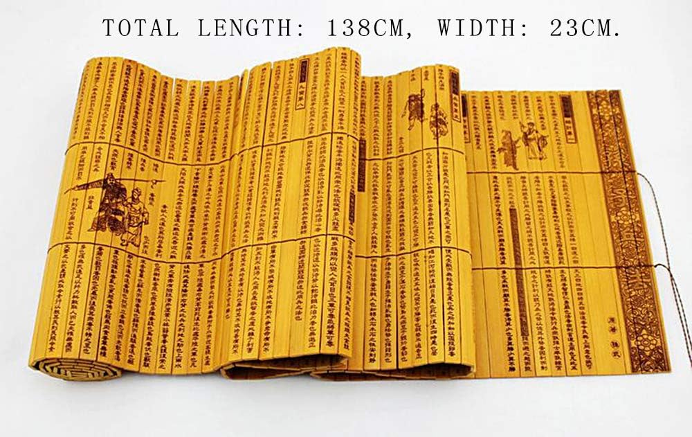 Bamboo Slips, Sun Tzu The Art of war, Full Text, Chinese and English, Retro Laser Engraving, Gift Box