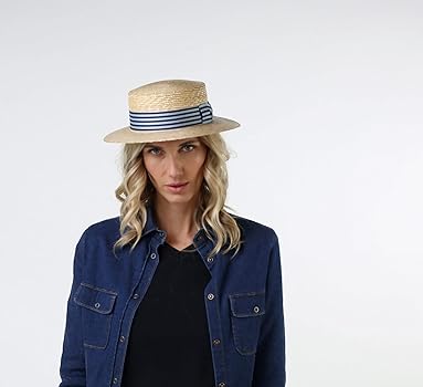 Marchen◆25SS◆See-through band boater hat_2color Mens Vintage Master Mode Shower Proof Fine Skimmer Straw