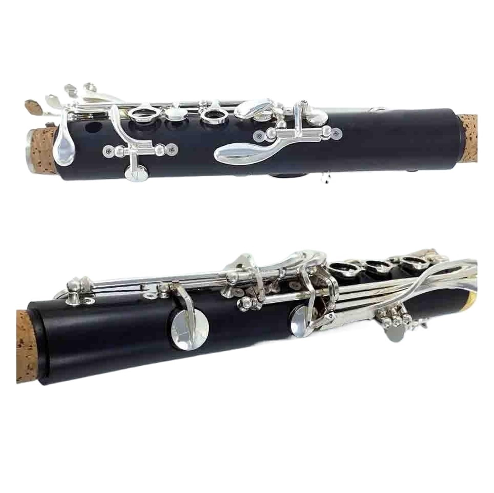 Professionelle Klarinette Klarinette Bb Holz Ebenholz Versilbert 18 Tasten Professionelles Musikinstrument Anfänger
