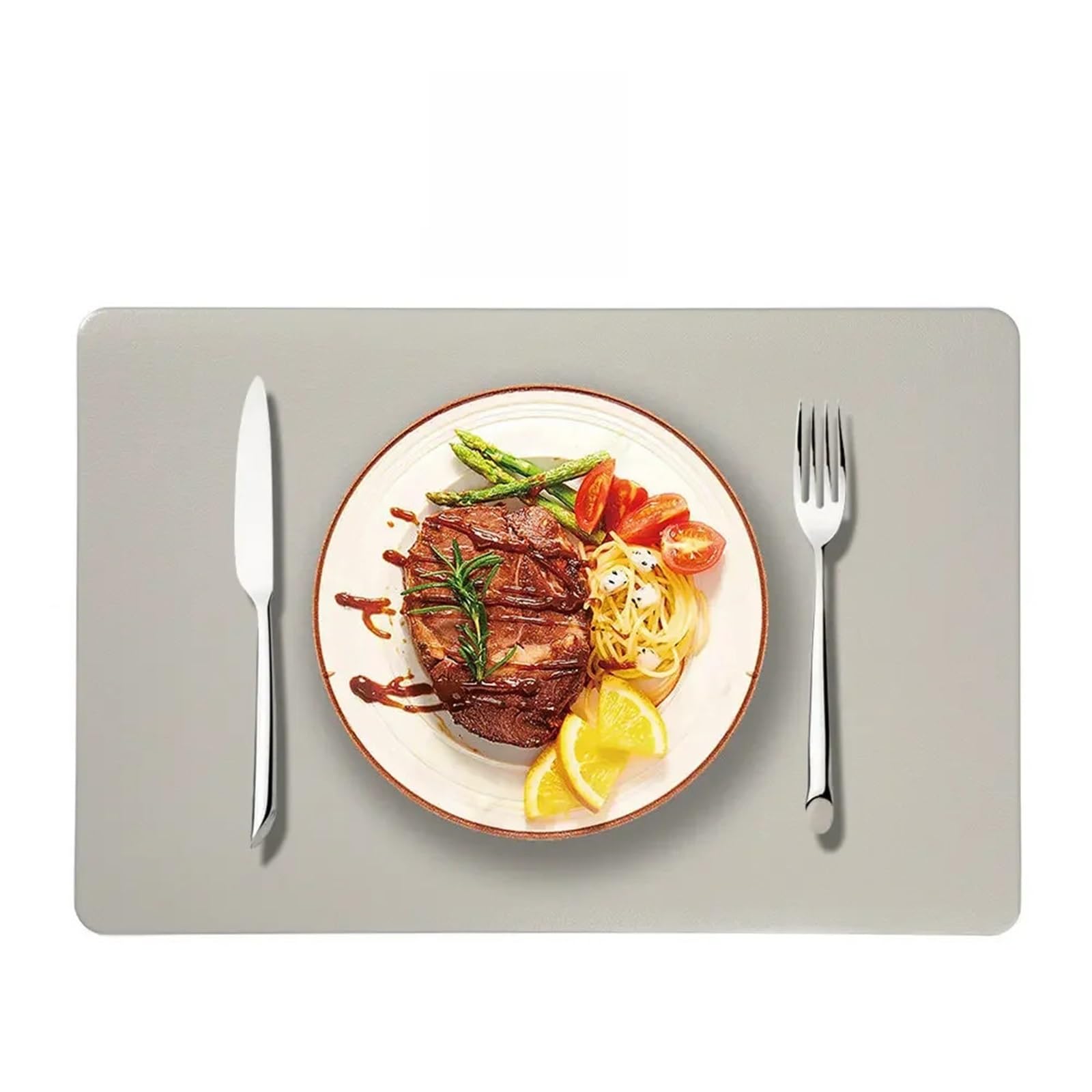 Solid Color Placemats 6pc PU Solid Color Place Mats 30x45cm