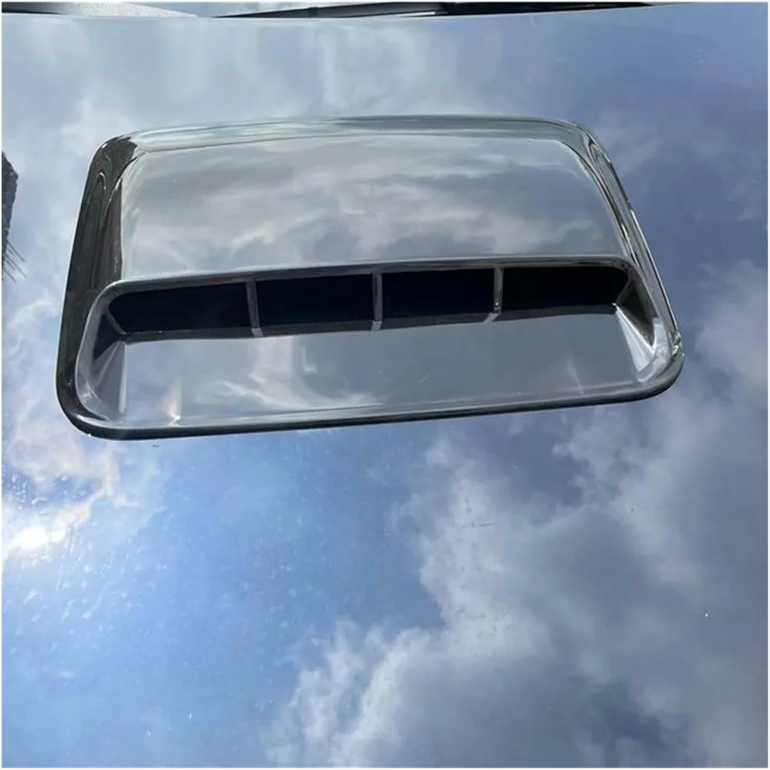 Hood Vent Scoop Kit 3pcs Car Decorative Air Flow Intake Hood Scoop Vent Bonnet Cover Glossy Black Car Air Flow Vent Engine Hood Covers Fashion Modification