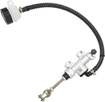 Motorcycle Rear Brake Master Cylinder Hydraulic Pump | Aluminum Alloy, Reservoir Universal for 50cc-125cc Dirt Bike ATV
