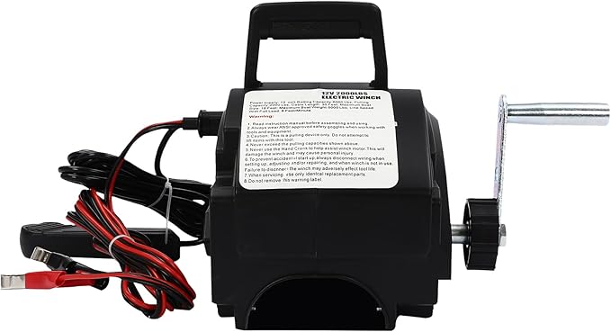 Winche Eléctrico Portátil 12V 300W 6000LBS con Control Remoto miniatura 6