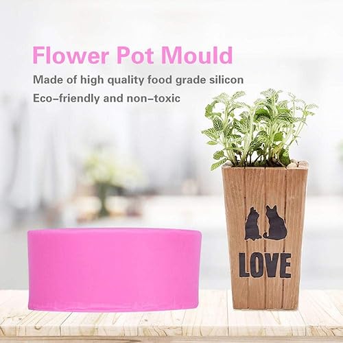 Miniatura 3 de Maceta de silicona, plantas suculentas de bricolaje, jardinera de hormigón, jarrón, candelabros, color