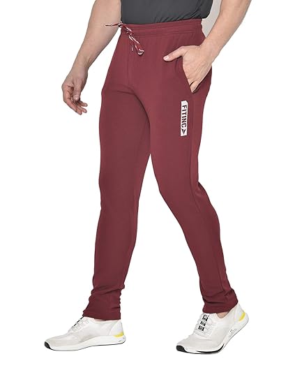 Gymwear Trackpant for Men with Dryfit Fabric & Two Zipper Pockets