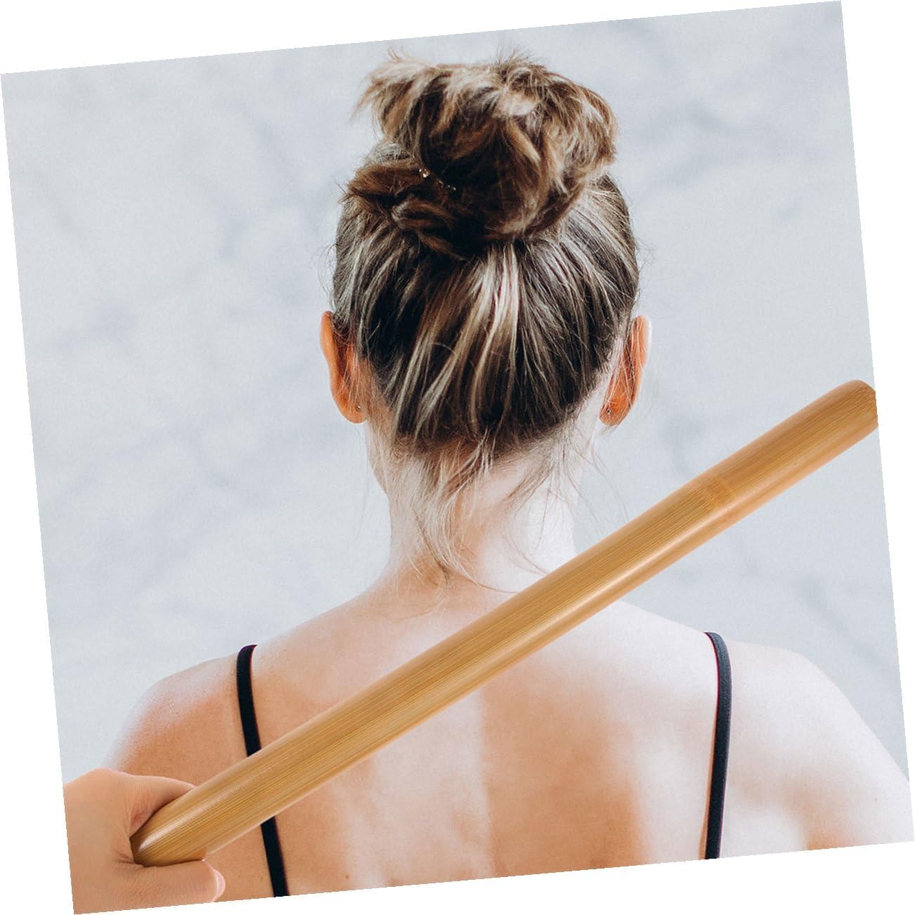 Massage Stick Wood Therapy Roller for Gua Sha Neck Shoulder Back Massager 42cm Body Sculpting Tool Hard Paper Box for Muscle Relaxation and Wellness