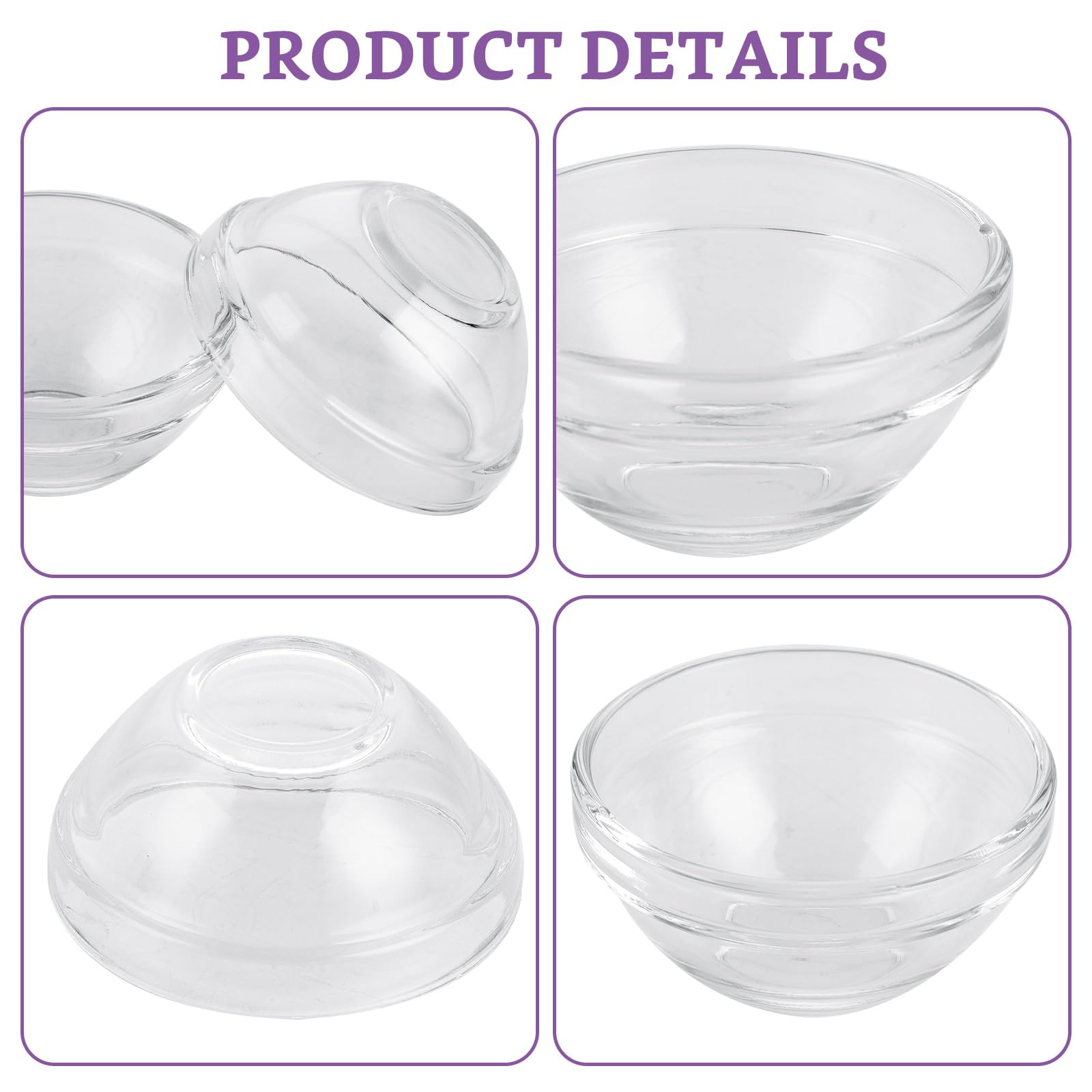 20 ciotole per dessert, diametro 6 cm, ciotole in vetro, ciotole per snack, ciotole in vetro temperato per dessert, tapas e snack