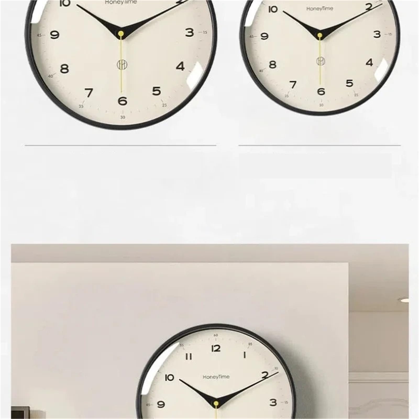 Orologio Da Bagno Orologio da parete semplice e moderno da 10/12 pollici, decorazione for la casa, orologio da appendere rotondo senza punzonatura, quarzo muto