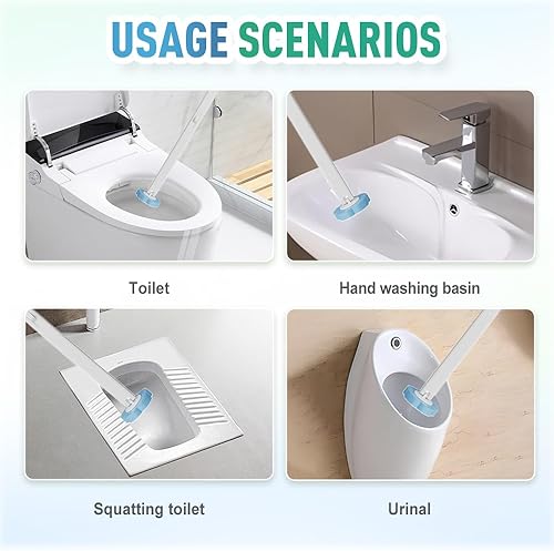 Miniatura 6 de Cepillo de inodoro desechable, nuevo soporte para escobilla de inodoro 2025, cepillo de inodoro compacto montado en la pared para baños modernos,