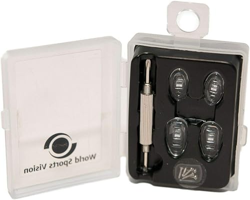 Miniatura 3 de Kit de reparación de lentes para roscar en las narices para marcos de gafas, anteojos con cabeza plana/destornillador Phillips, 6 tornillos y 2