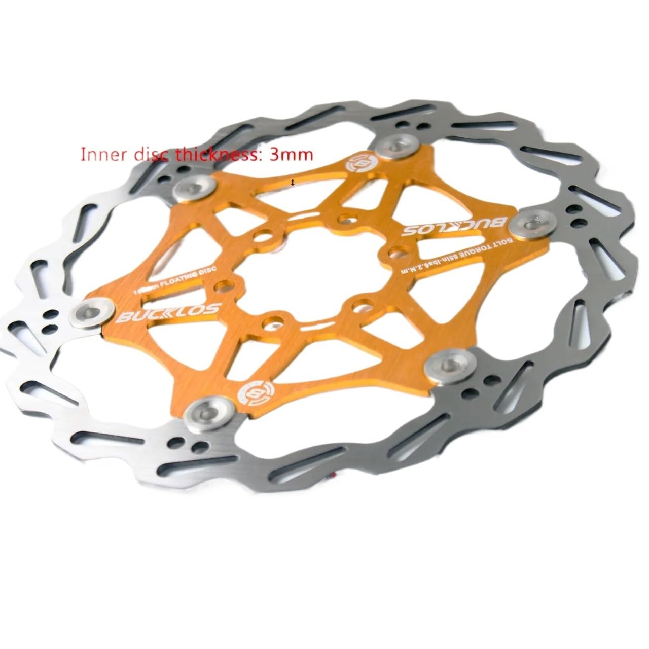 Rotor de frein à disque de vélo avec boulons, 160/180/203 mm de type montagne flottant (noir 203 mm), vélos et pièces de rechange, outil de retrait de verrouillage central