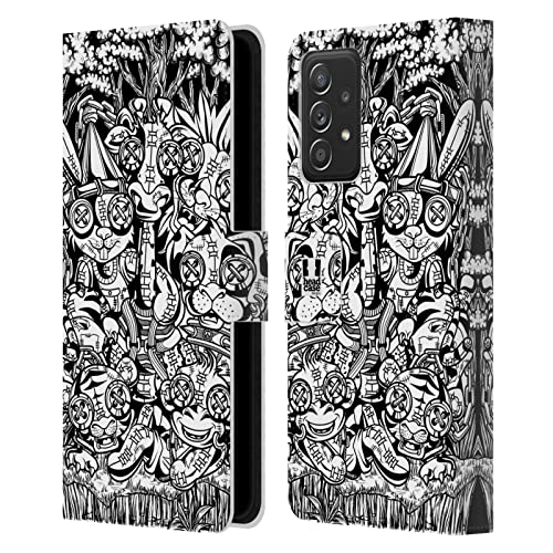 Étui Galaxy A52 housse protection portefeuille cuir Head Case Designs 2021