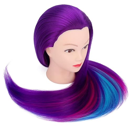 Miniatura 39 de TopDirect Cabeza de maniquí de 29 pulgadas con cabello, cabeza de muñeca para cosmetología y peinado de cabello, cabeza de trenzado de maniquí