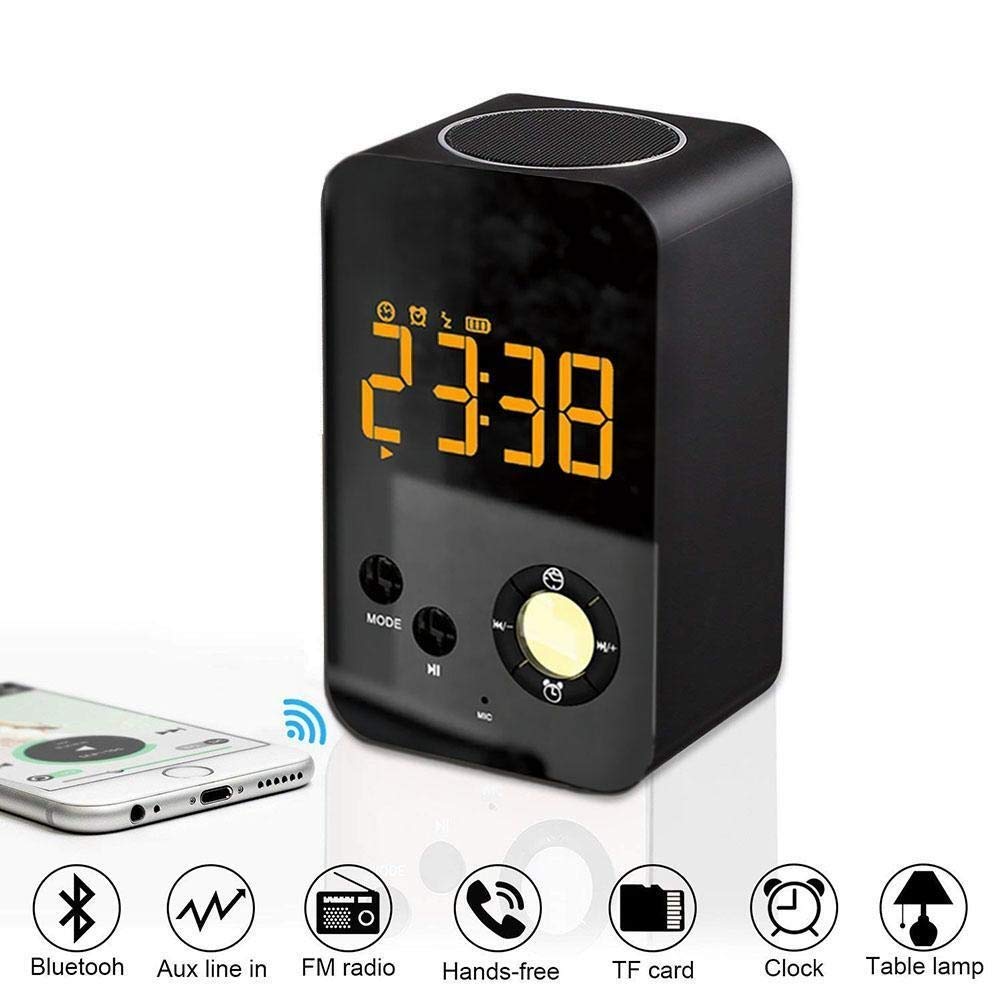 Amazon.co.jp: ポータブルワイヤレススピーカーLEDライトクロック