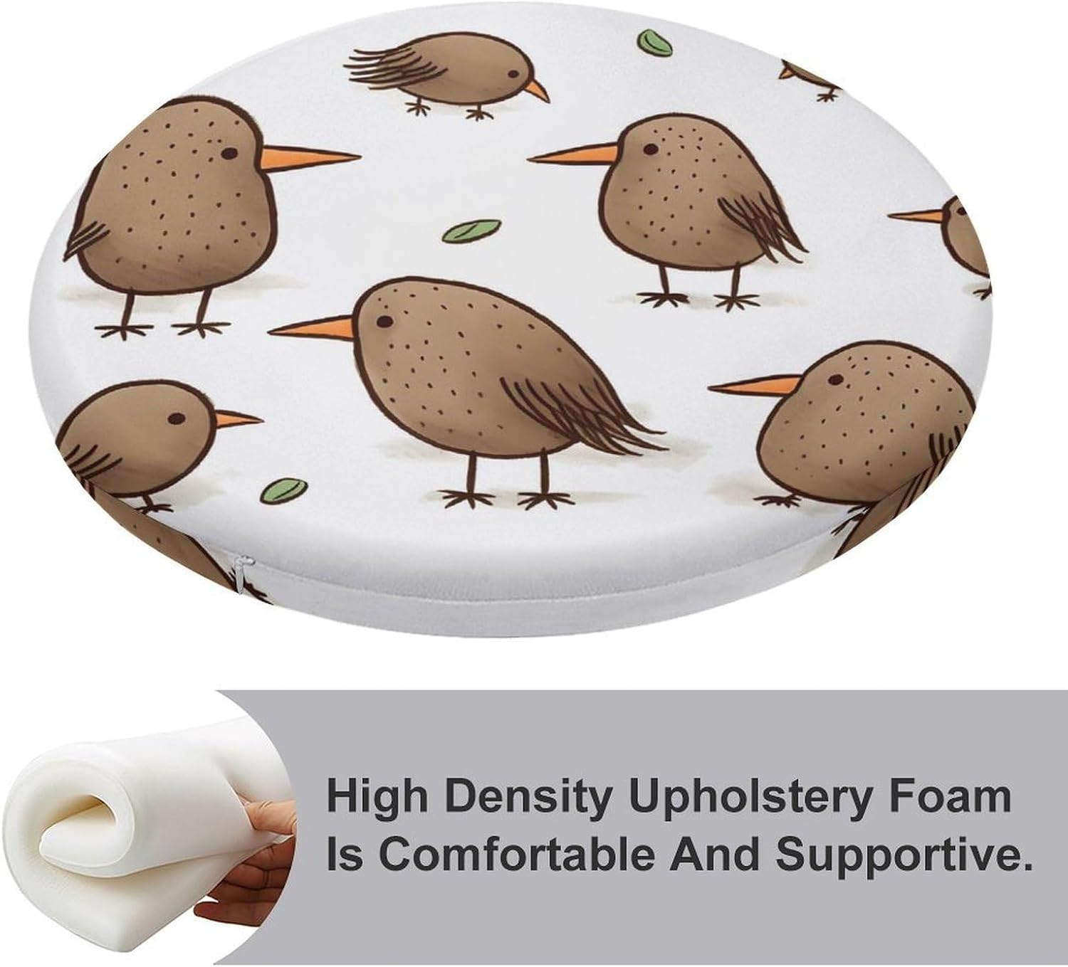 Kiwi Birds Cute Chair Cushions Floor Pillow Chair Pad