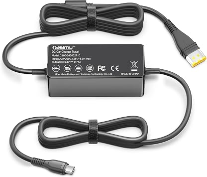 PD USB-C 20V DC Coverter Charging Cable Cord Compatible with ResMed AirSense 11 Air 11 Airmini 65W 20W ResMed CPAP to 24V CPAP Battery Backup Adapter Charger Power Supply