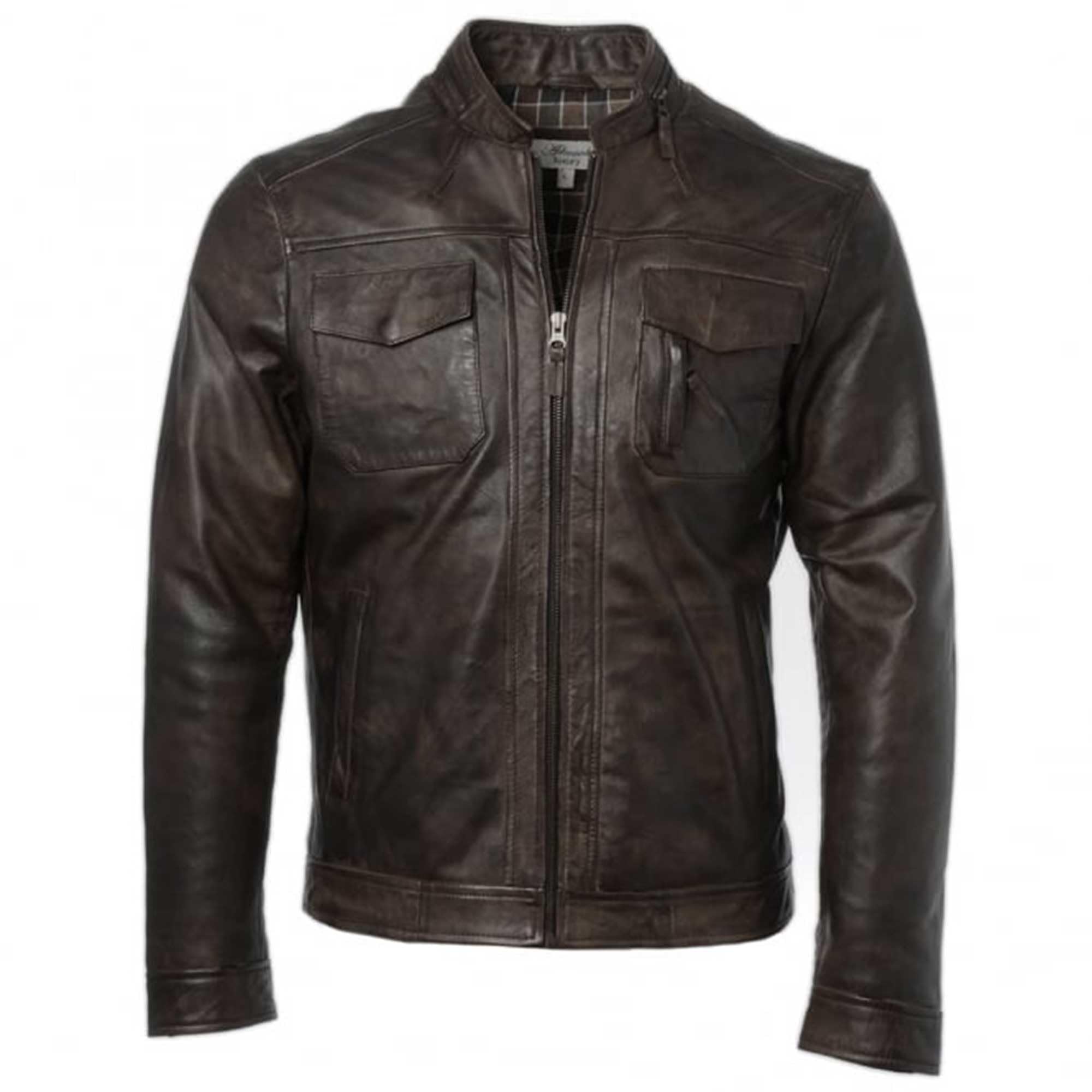 Ashwood Leather Jacket: Edinburgh - 3XL - Leather - Timber