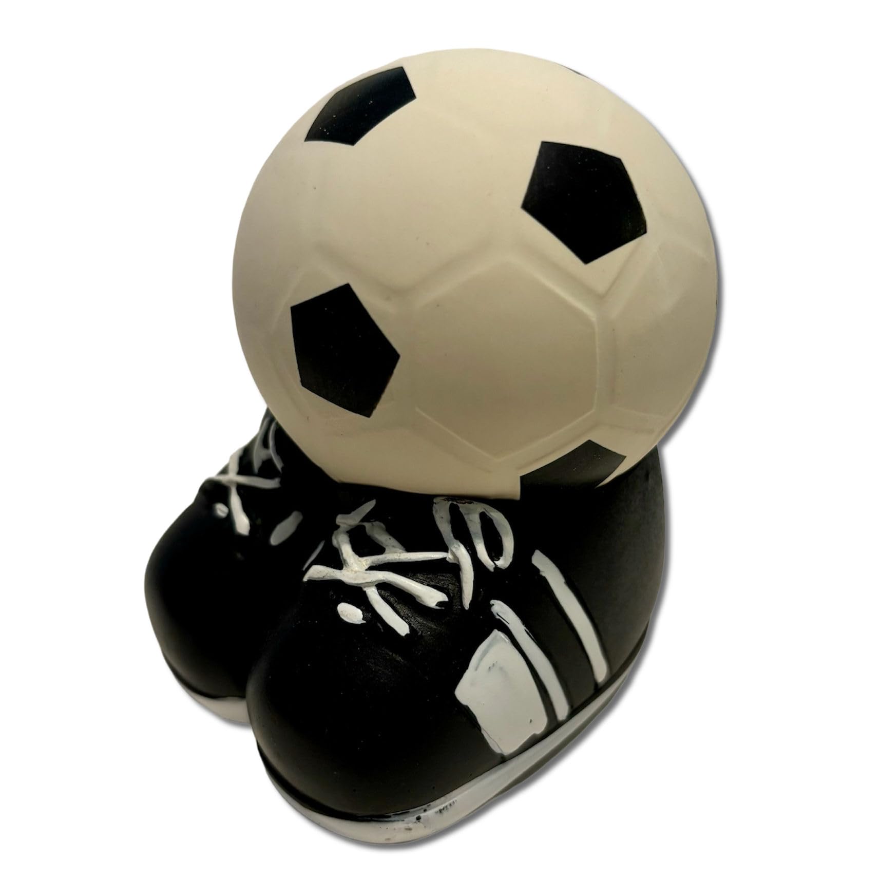 Everything Baseball Soccer Futbol Gift Squeeze Stress Ball with Resin Shoes Base