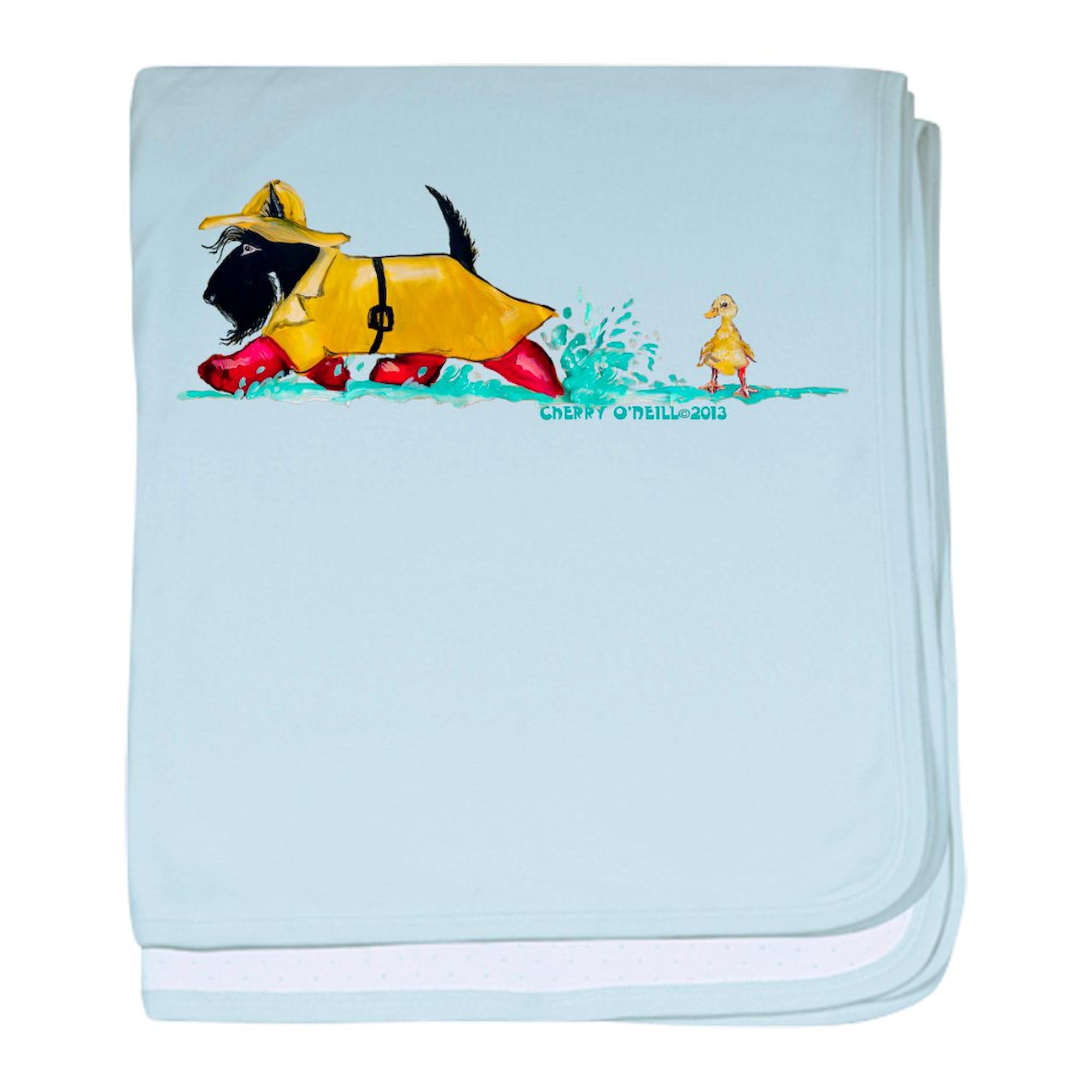 CafePress Scottie Showers Baby Blanket, Super Soft Newborn Swaddle