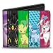 Pokemon Animated TV Series Eevee Evolution Bi-Fold Wallets