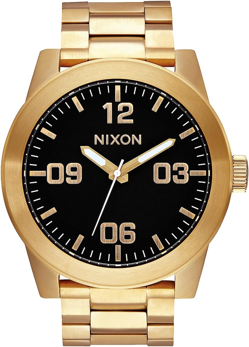 Corporal SS A346. 100m Water Resistant XL Men’s Watch (48mm Watch Face. 24mm Stainless Steel Band)