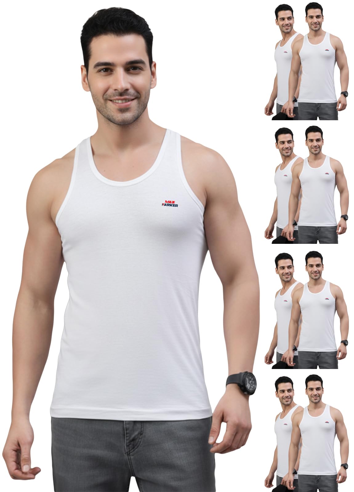 lux parker Men's Solid Regular Fit Vest-picture-17
