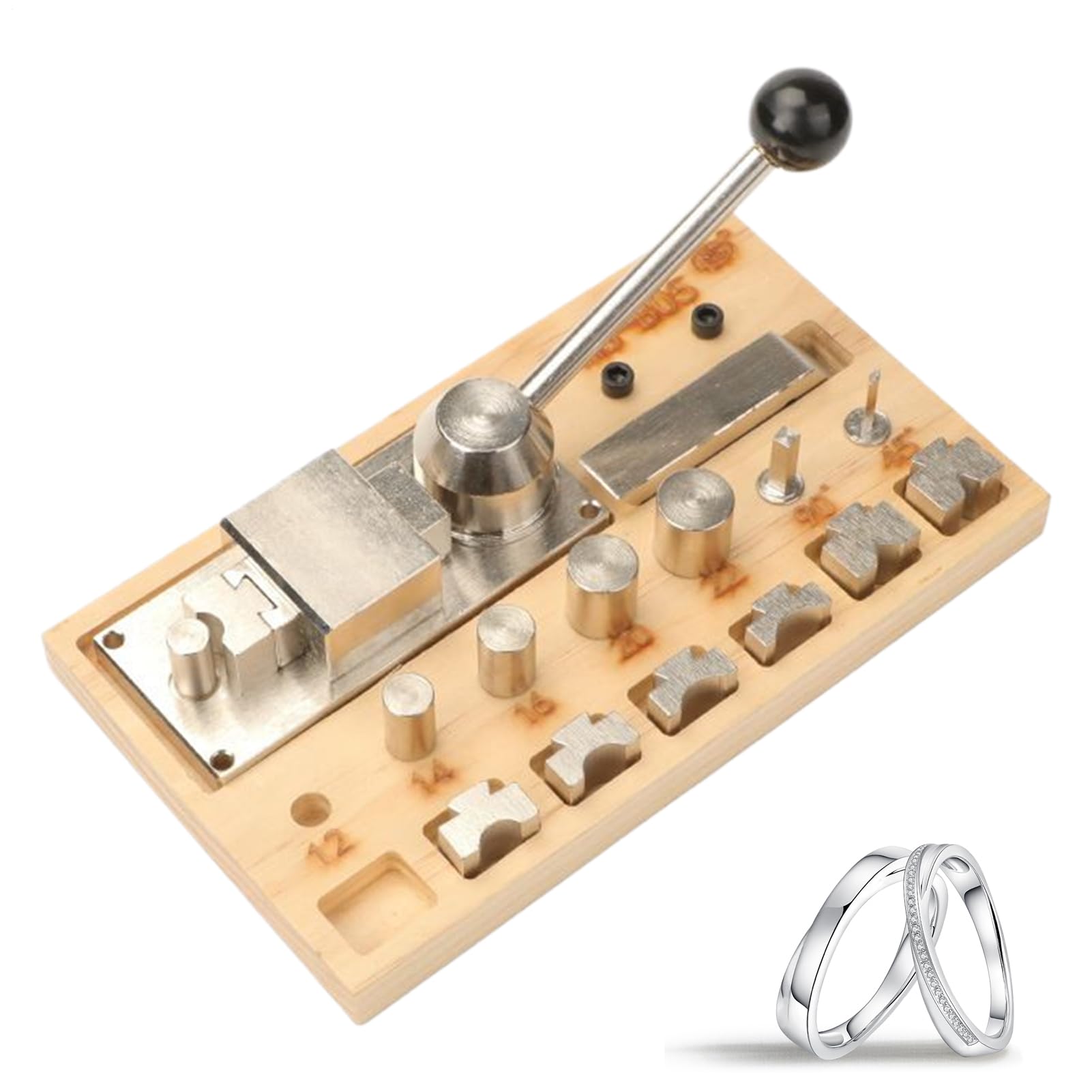 Doblador de Anillos Curvador de Aros para Joyería | Máquina Ajustable para Expandir y Reducir Tamaño para Enrollado de Alambre y Trabajos de Platería