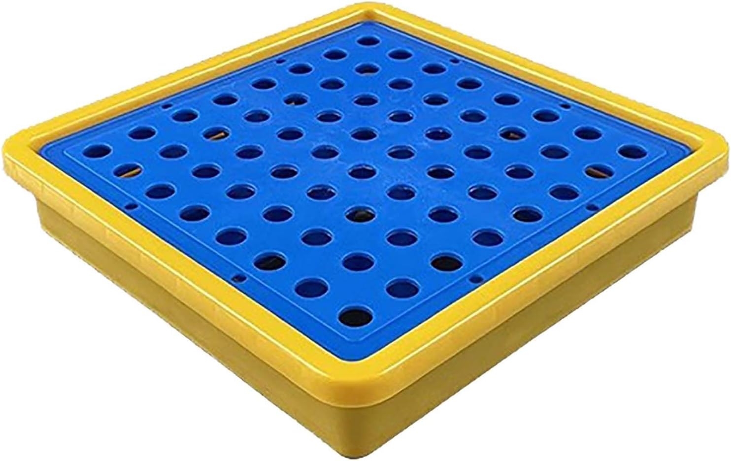 Industrial Spill Containment Platform, Stackable Oil Drum Grating Pallet, Lab Desk Containment Tray, Heavy-Duty 49x35.5x9.5cm for Efficient Spill Control