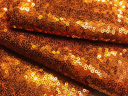 Tissu à paillettes de 3mm multicolore cuivré pour couture de 2 mètres