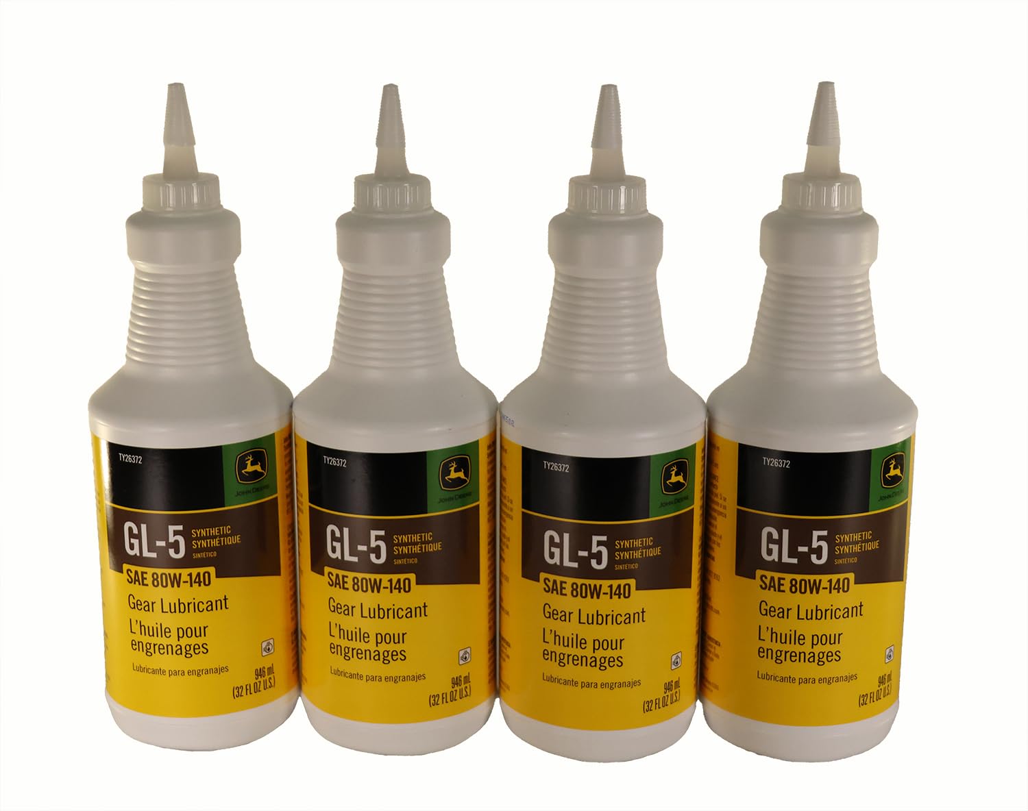 John Deere Original Equipment (2 Pack) GL-5 Synthetic SAE 80W-140 Gear Lubricant - TY26372
