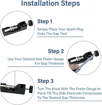 Universal Spark Plug Gap Tool, Black