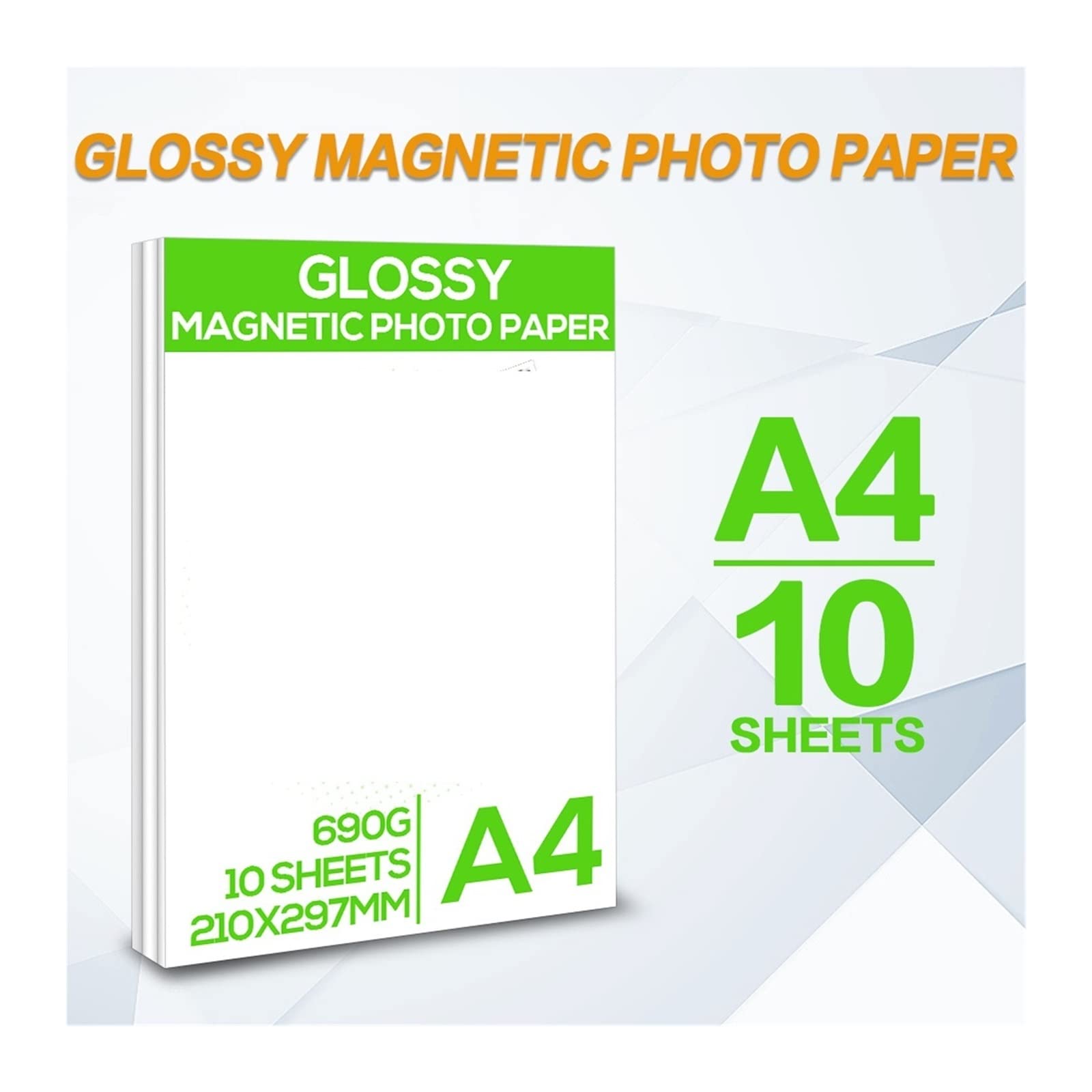 10 blätter A4 Selbstklebendes Druckerpapier Glänzend Matt Magnetisches Fotopapier for Tintenstrahldrucker DIY Kühlschrankmagnet Familienbilder 4R Lucky (Color : Matte Adhesive Paper)