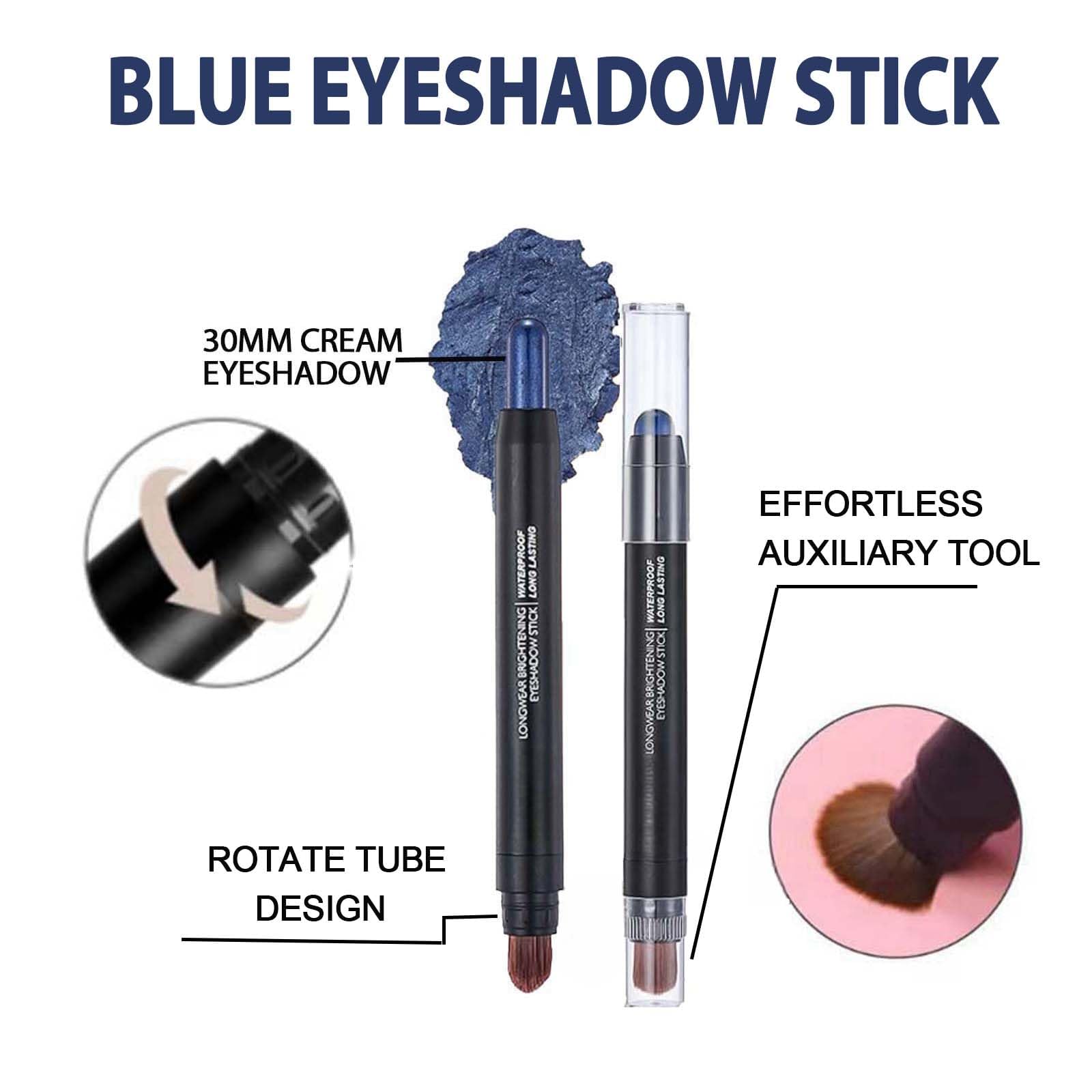 Sparkling Blue Eyeshadow Stick, Waterproof, Hypoallergenic, Fine Sparkle, Long Lasting - Image 3