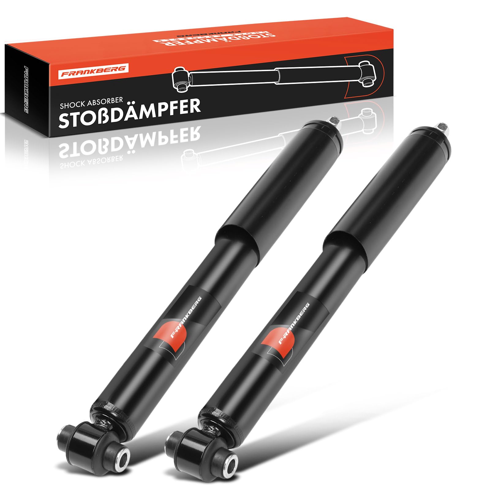 Frankberg 2 amortiguadores traseros de 456 mm a presión de gas 9830295580 | Compatible con: C5 Aircross A