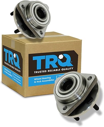 Vista 131 de TRQ Juego de Rodamientos de Rueda y Cubierta de Llanta Trasera para Conductor y Pasajero 2 Piezas Compatible con Infiniti G35 2003-2006 2007 G35