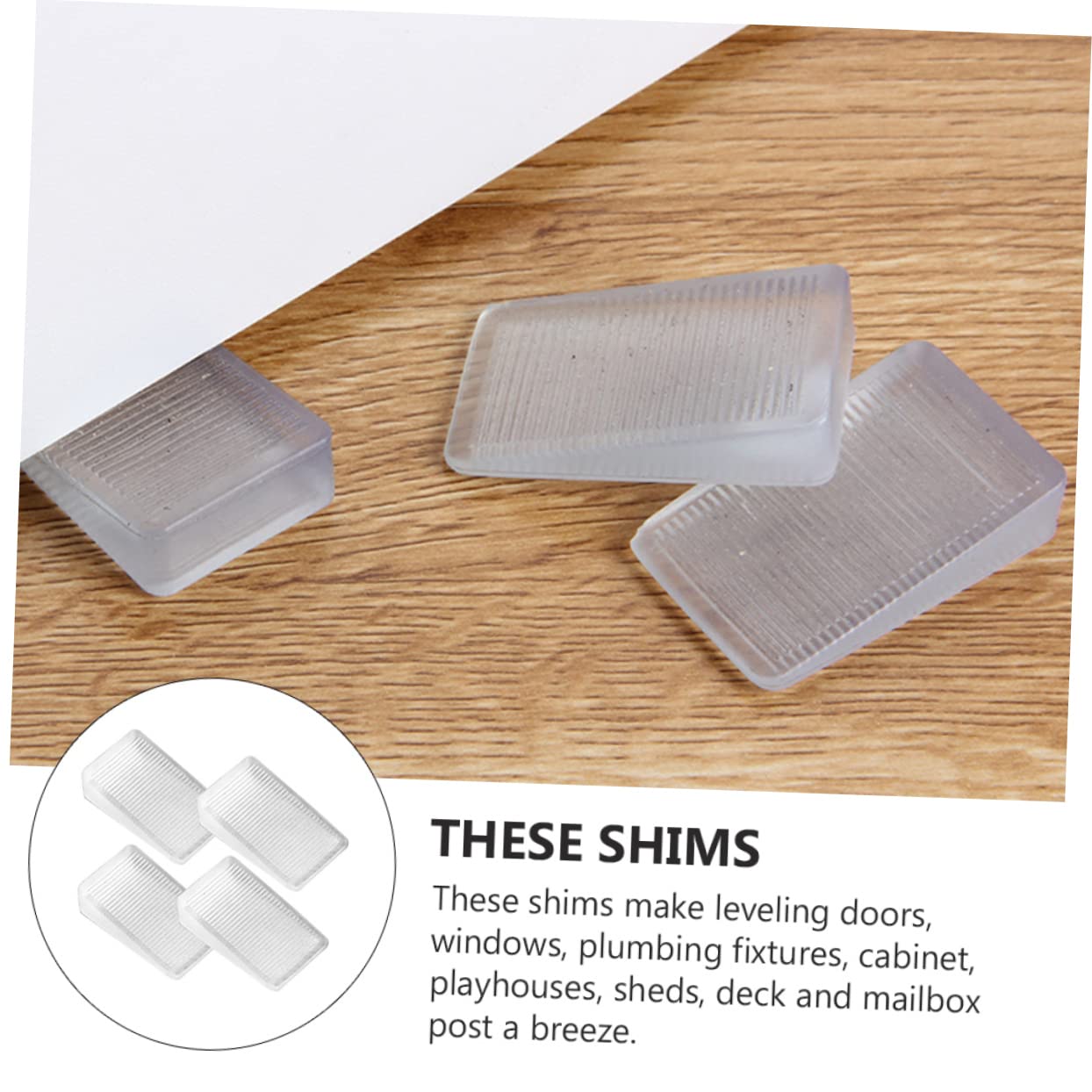 12pcs Table Shims Furniture Levelers Easy Leveling No-Smell Material DIY