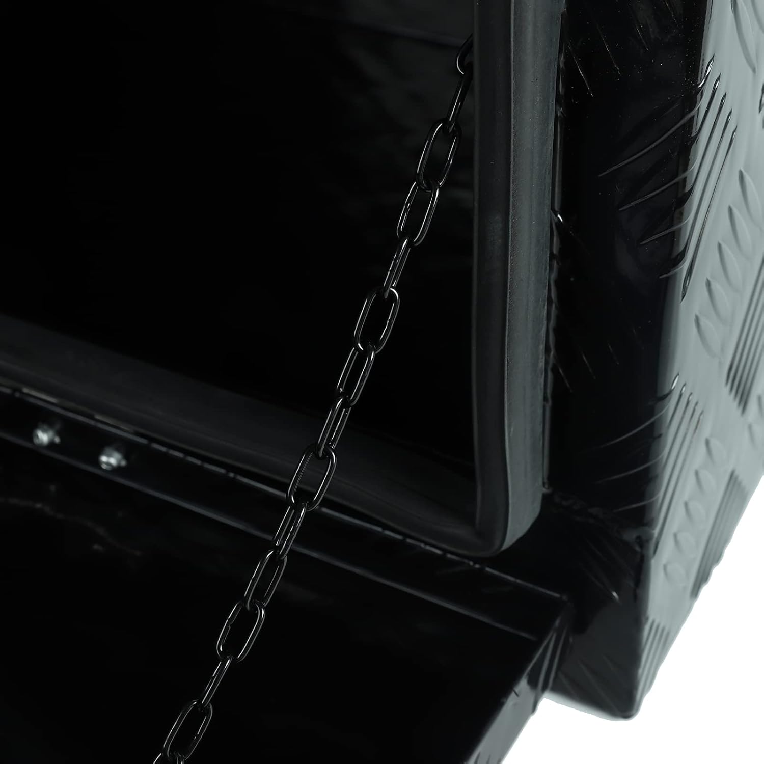 36 x 17 x 18 Inch Aluminum Truck Trailer Tool Box Pickup Underbody Truck Bed Storage Toolbox RV Trailer Organizer with T-Handle Latch Dual Lock Keys - Black