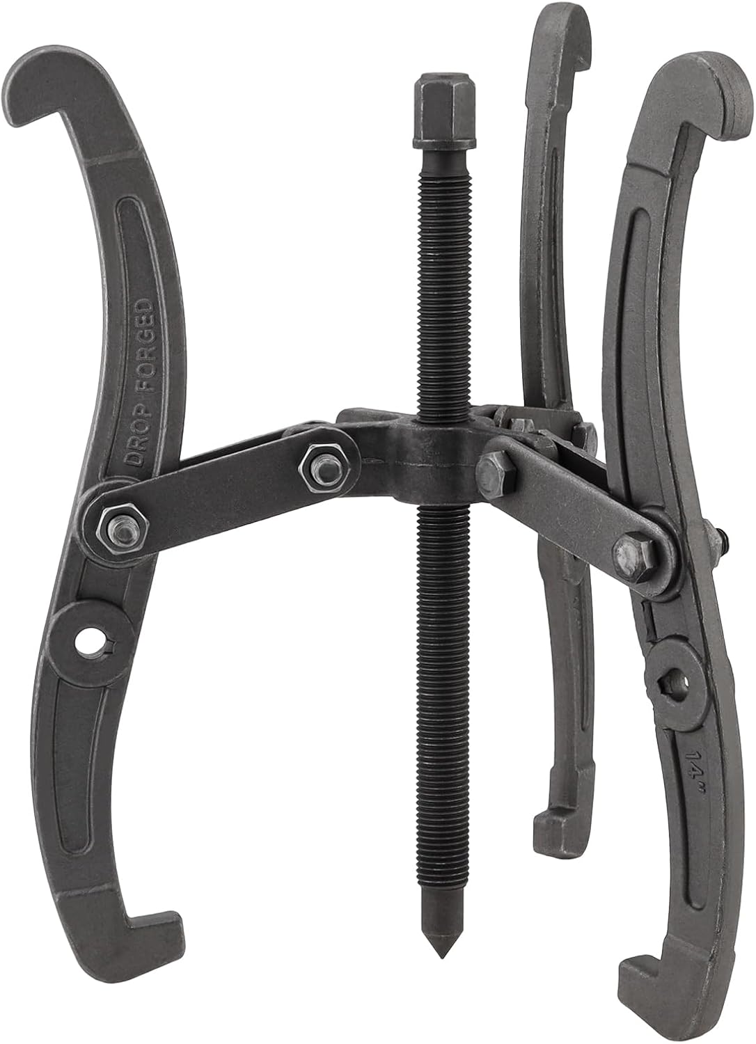 ChgImposs 14 Inch 2 Jaw / 3 Jaw Gear Puller, Multifunction Standard Carbon Steel Bearing Puller with 4 Single Hole Claw Pullers for Car/Mechanical Repairing