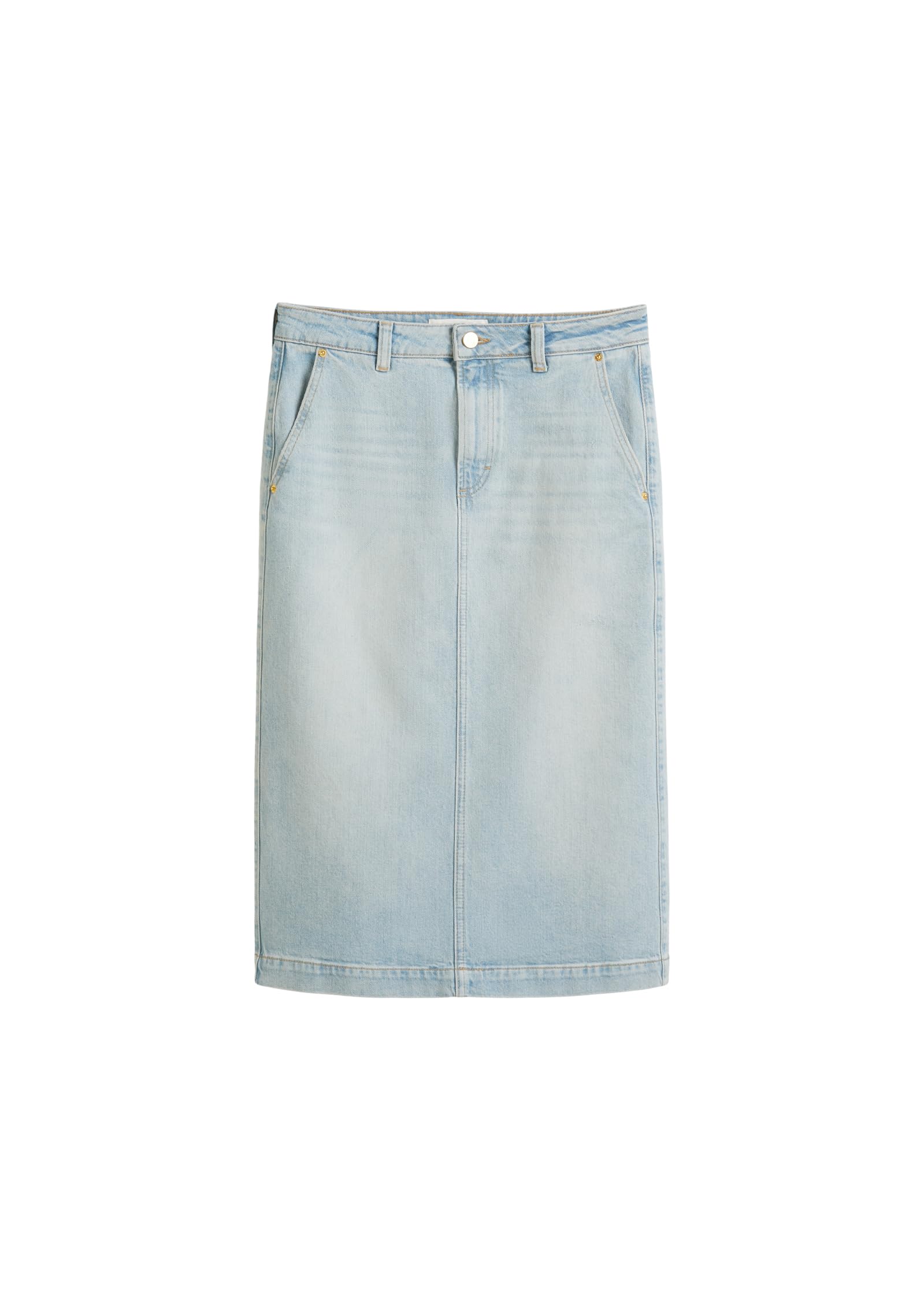 Marc O'Polo Damen Jeansrock Midi High Waist