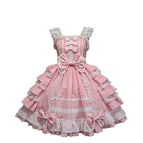 Smiling Angel Girls Sweet Lolita Dress Princess Lace Court Skirts Cosplay Costumes
