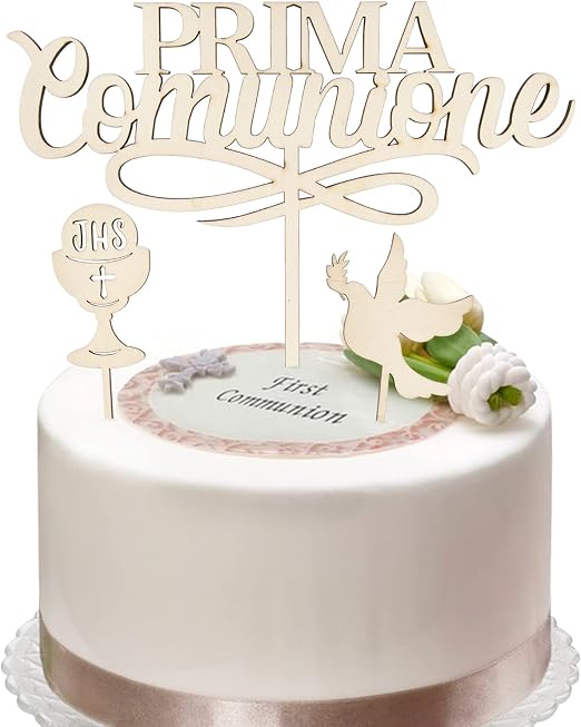 Cake Topper Cresima da personalizzare | Decorazione della torta