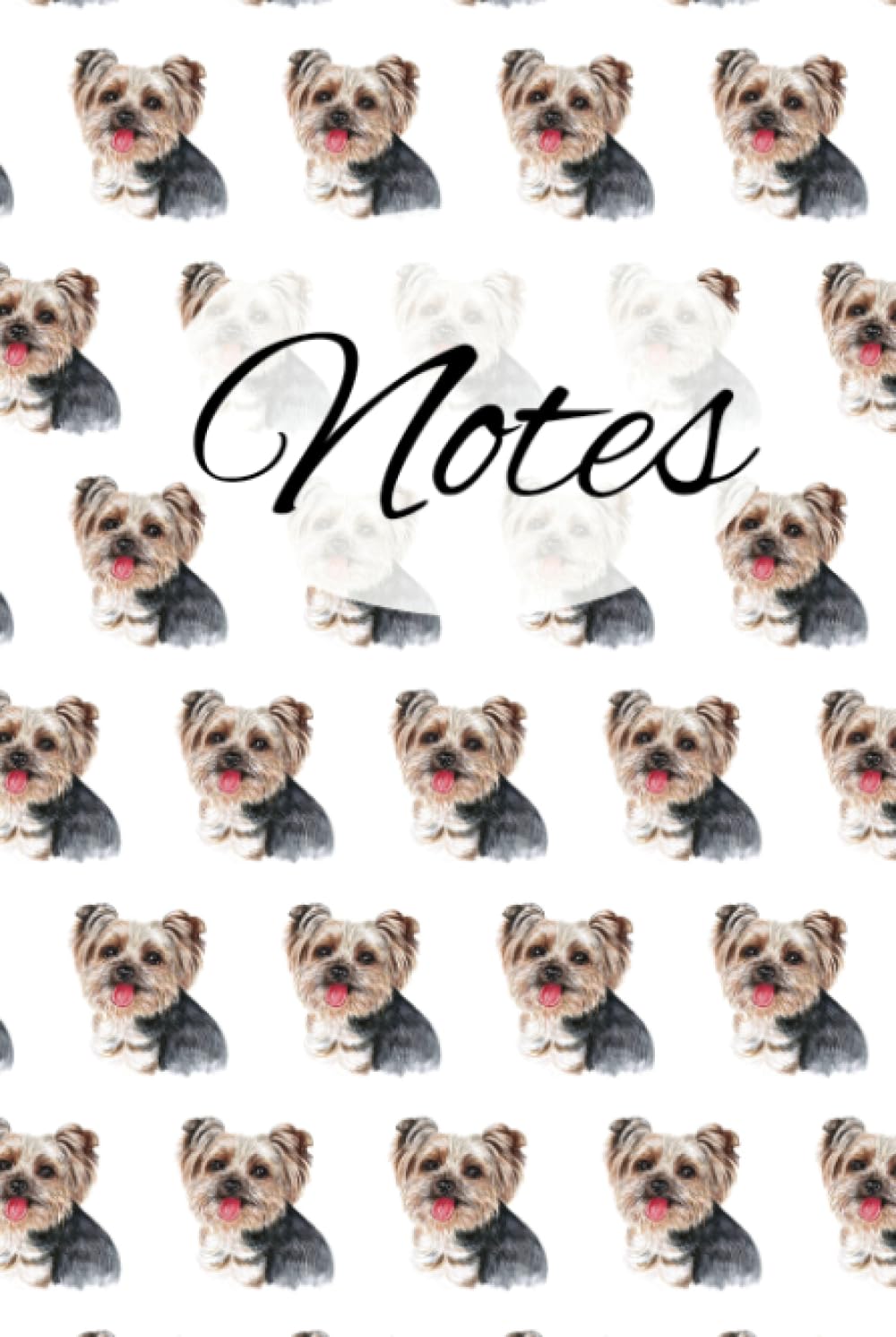 ZG DesignYorkshire Terrier Watercolour Lined Hardcover Journal Notebook, 160 Pages, 6" x 9", Yorkshire Terrier Gift