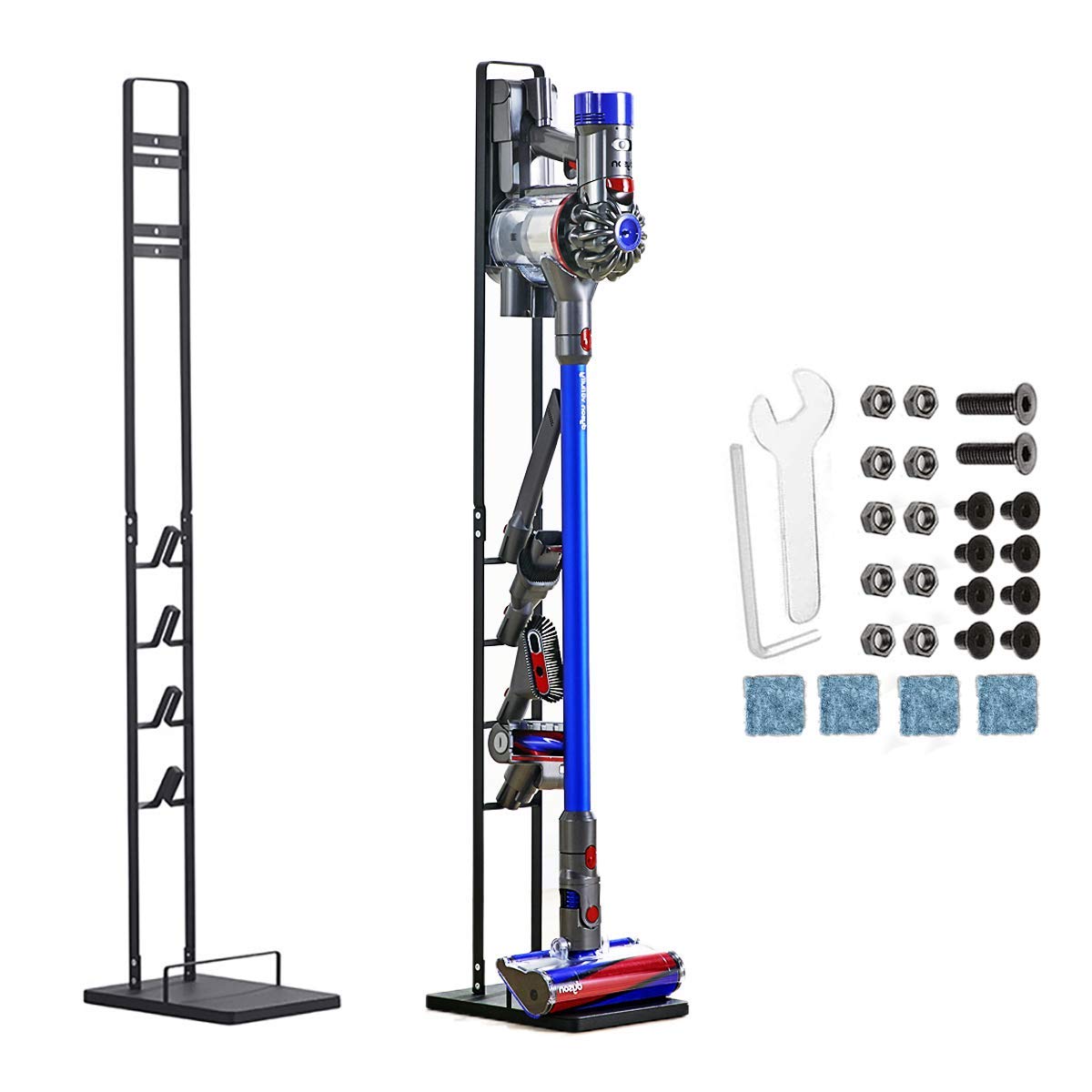 Queta Staffa Supporto Accessori per Dyson V6 V7 V8 V10 V11 DC30 DC31 DC34 DC35 DC58 DC59 DC62 DC74, Staffa Verticale Nera