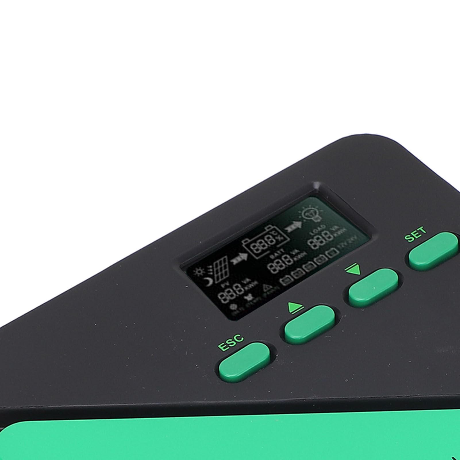 Contrôleur de Charge Solaire MPPT, Régulateur Solaire LCD 12V 24V