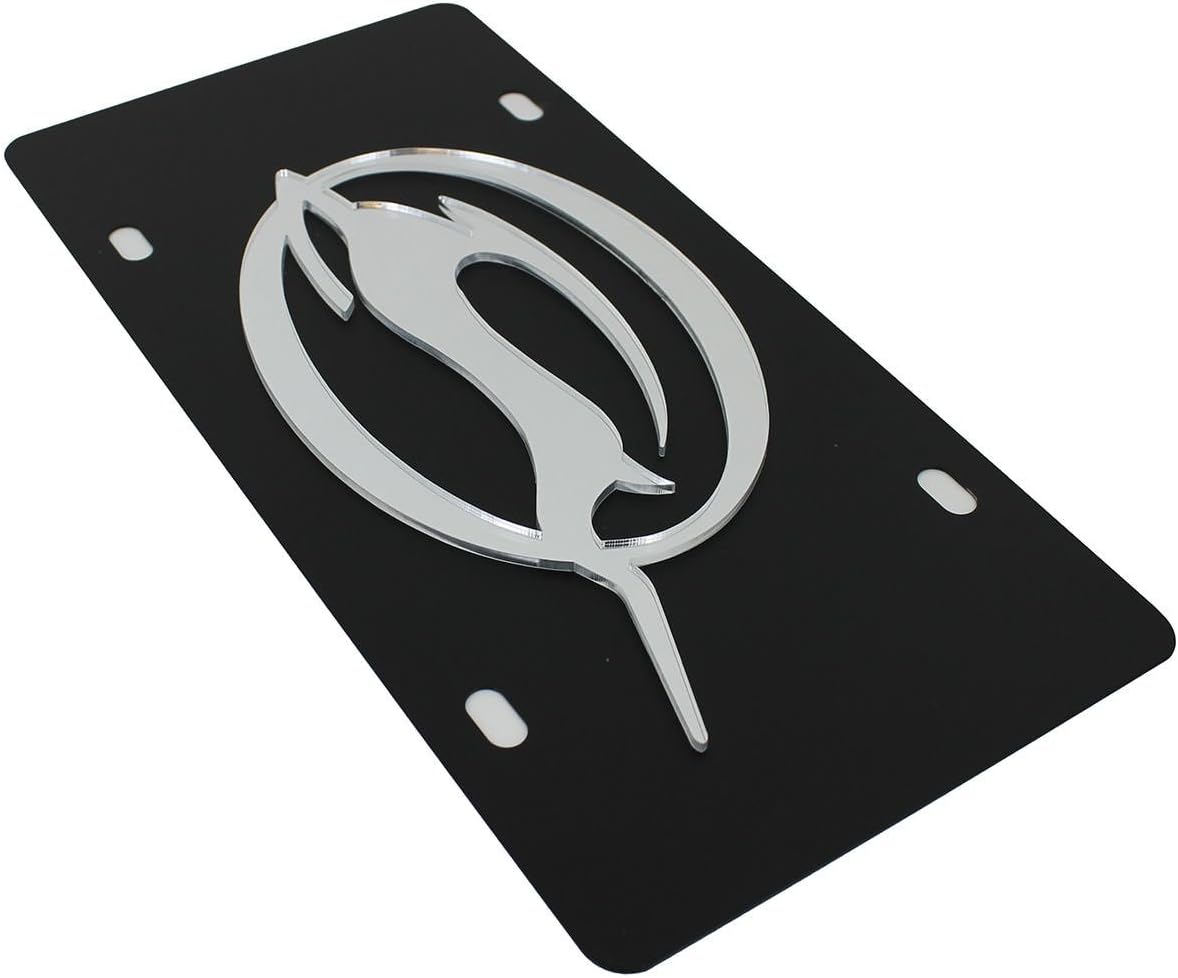 Eurosport Daytona Chevrolet Impala License Plate on Black Steel