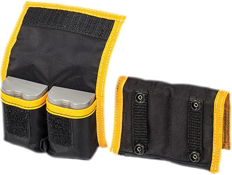 LensCoat 4-Battery Pouch Camera Battery Holder for DSLR (Black) lenscoat | Waterproof nylon with belt loop and hook-loop closure for DSLR batteries, field photography and videography